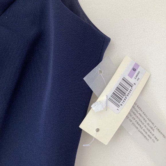 ELIZA J LACE TRIM V-NECK FORMAL DRESS - Picture 9 of 10